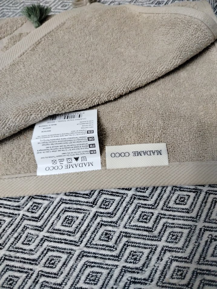 Madame coco gıverny bej Yüz Havlusu - Görsel 4