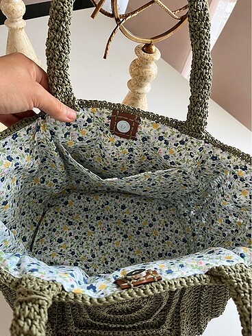  Beden haki Renk Handmade bag