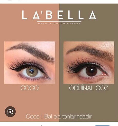 Beden Coco lens labella kutusu var