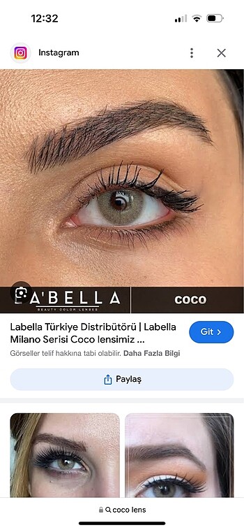 Diğer Coco lens labella kutusu var