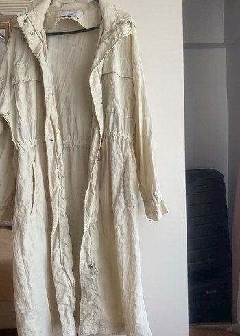 Stradivarius Beyaz Keten Hamile Gömleği - Görsel 2