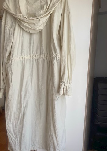 Stradivarius Beyaz Keten Hamile Gömleği - Görsel 4