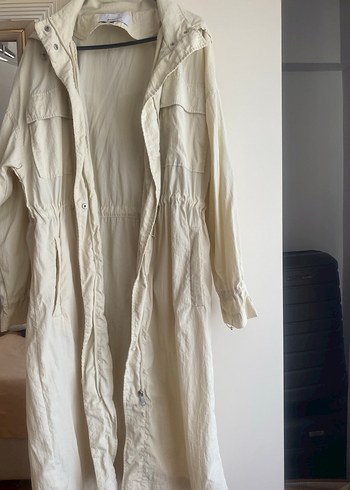 Stradivarius Beyaz Keten Hamile Gömleği - Görsel 3