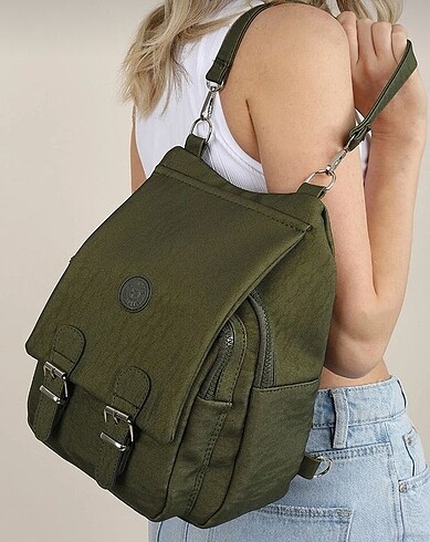 Kadın haki yeşili sırt çantası