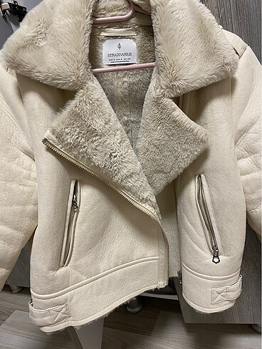 Stradivarius Stradivarius kürklü biker ceket