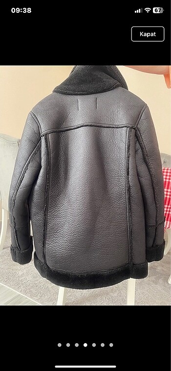 xs Beden siyah Renk stradivarius kürklü ceket