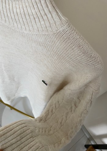 Lacoste YARIM BOĞAZ SAÇ ÖRGÜ KAZAK