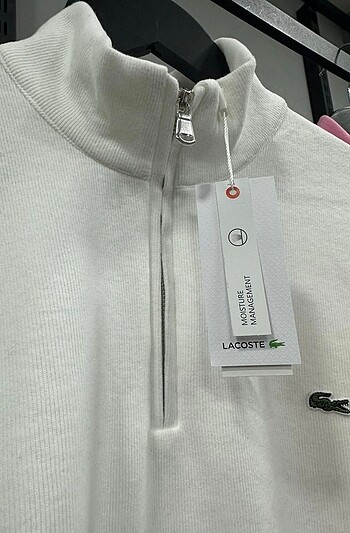 m Beden beyaz Renk LACOSTE SWEATSHİRT