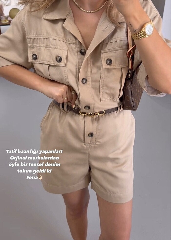 TENSEL DENİM TULUM - Görsel 2