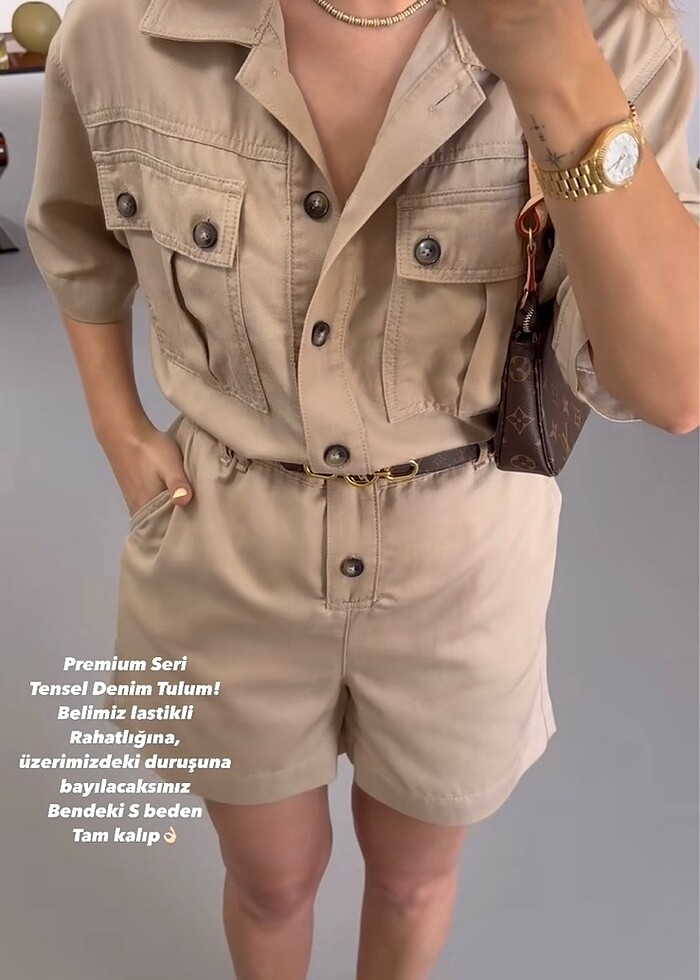 TENSEL DENİM TULUM - Görsel 3