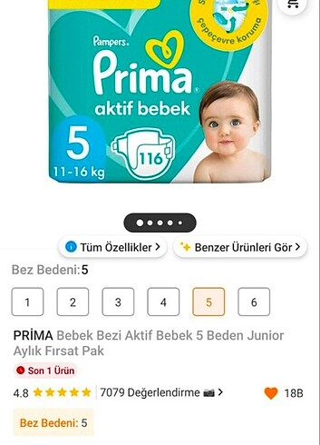 Prima aktif bebek bezi 5 numara