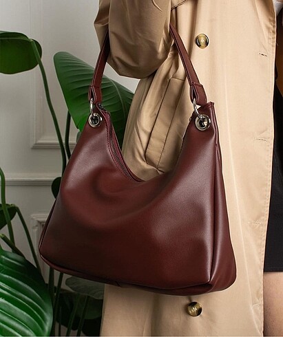 Zara Bordo klasik çanta