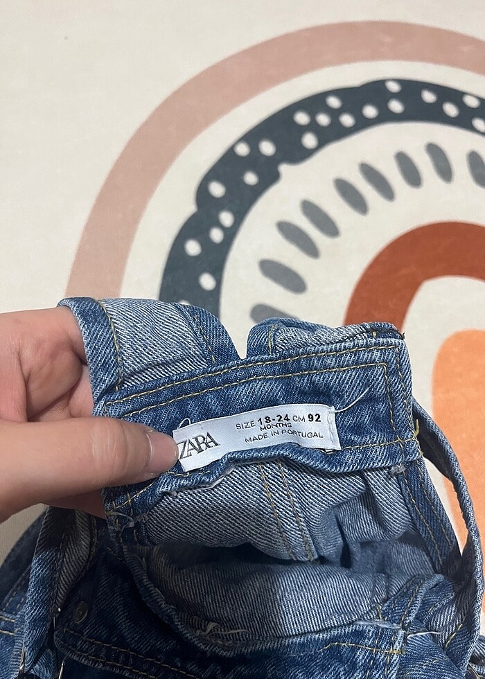 Zara bebek çocuk kot tulum - Görsel 3