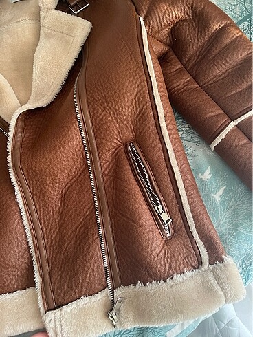 m Beden Stradivarius biker mont ceket