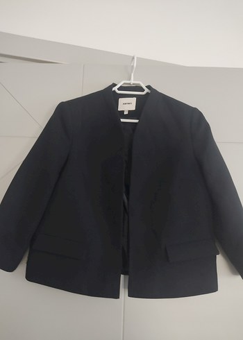 Kadın Siyah Notch Yaka Blazer - Görsel 4