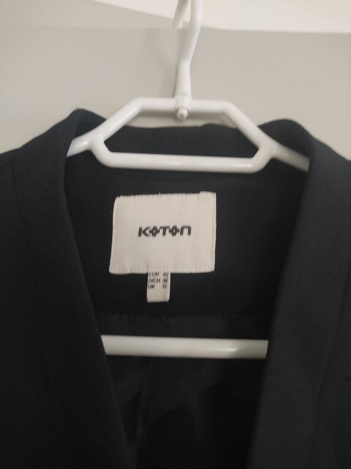 Kadın Siyah Notch Yaka Blazer - Görsel 3