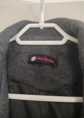 Gri Uzun Düğmeli Kaban - Görsel 4