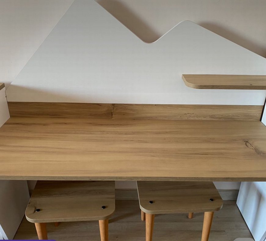 Kitaplıkla aktivite çalışma masası - Görsel 3