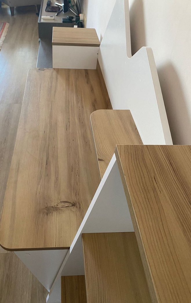 Kitaplıkla aktivite çalışma masası - Görsel 2