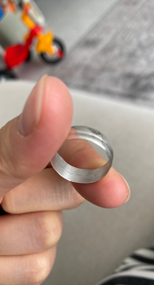 Amisos erkek gümüş alyans - Görsel 4