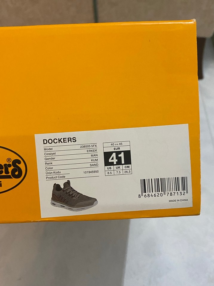 Dockers Erkek Bej Kamuflaj Spor Ayakkabı - Görsel 4