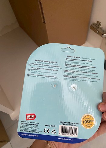 Babycim Turkuaz Ayıcık çıngıraklı  Diş Kaşıyıcı - Görsel 2