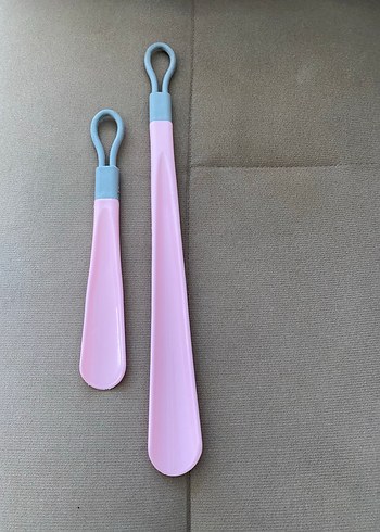 Pastel Pembe Plastik Ayakkabı Çekeceği Seti