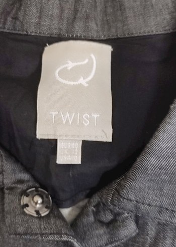 Zara Gri Düğmeli Denim Kadın Yelek