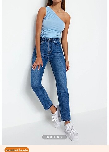 Mom Jeans Pantolon 