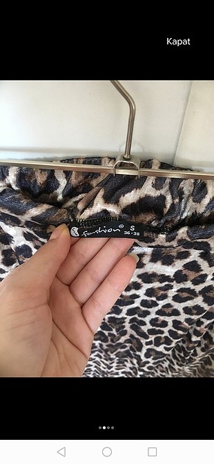 Diğer Leopar desenli uzun etek