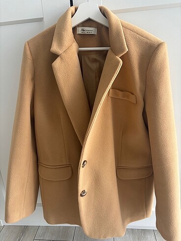 l Beden camel Renk Mai collection'dan taba rengi blazer palto