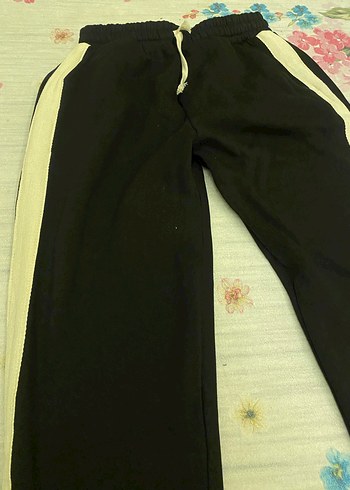 Sarı Yan Şeritli Erkek Rahat Eşofman altı - Görsel 2