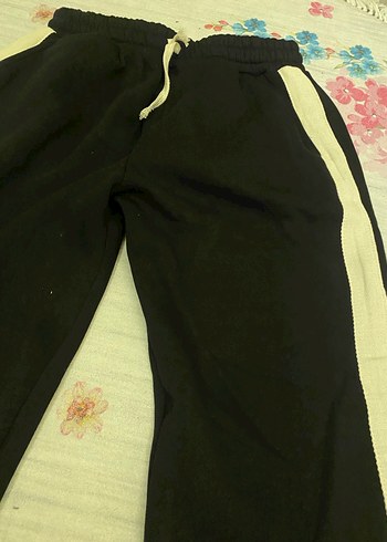 Sarı Yan Şeritli Erkek Rahat Eşofman altı - Görsel 3