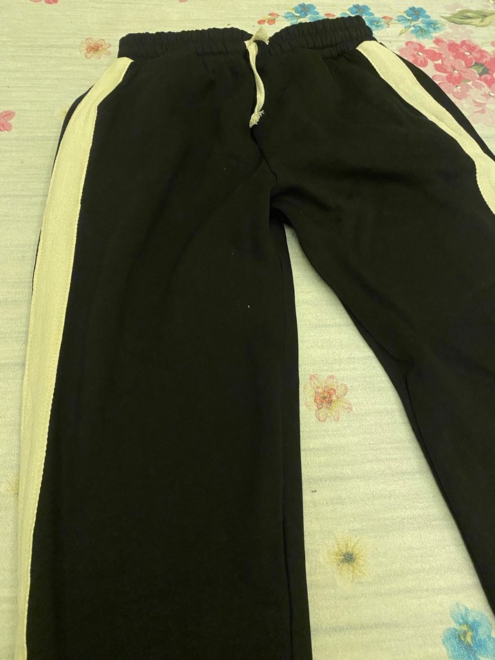 Sarı Yan Şeritli Erkek Rahat Eşofman altı - Görsel 2