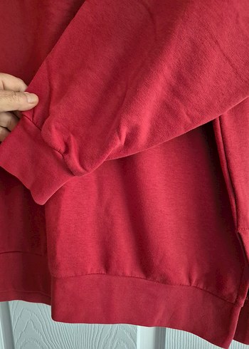 Vena Koyu Kırmızı Oversize Sweatshirt