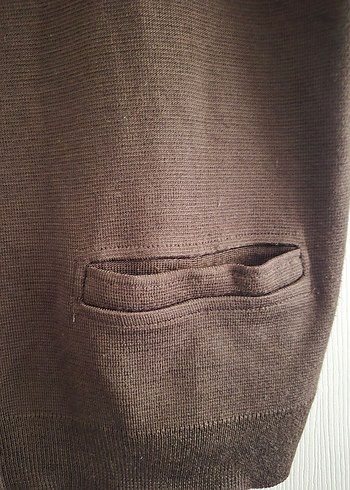 xl Beden kahverengi Renk Düğmeli Kahverengi Yün Kadın Yelek,sementa markadır