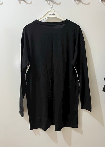 Siyah Uzun Kollu Kadın Tişört - Görsel 3