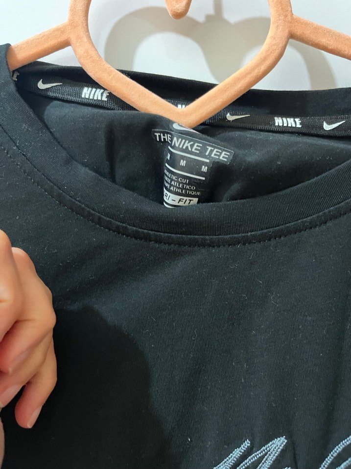 Siyah  Oversize Nike Tişört - Görsel 2