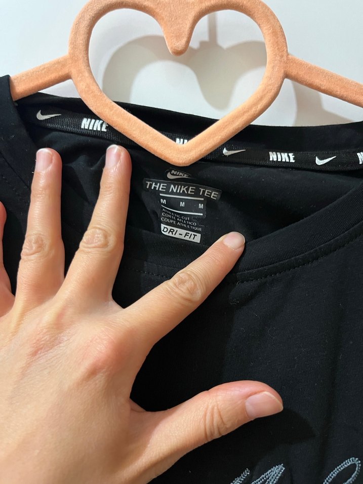 Siyah  Oversize Nike Tişört - Görsel 3