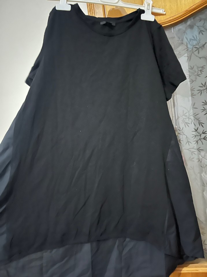 Siyah Drapeli Midi Kadın Tunik - Görsel 2