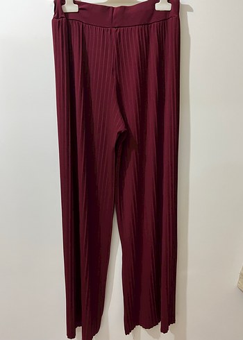 Bordo Pliseli Kadın takım - Görsel 4