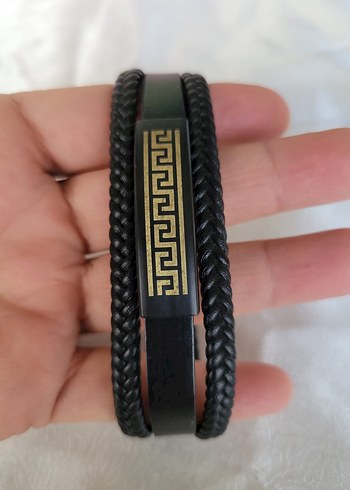  Siyah Örgü Erkek Bileklik