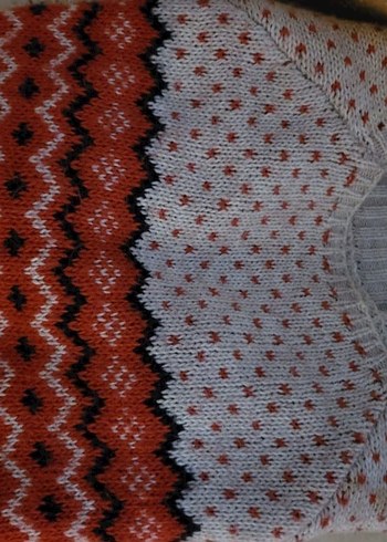 Renkli geyik Desenli Kadın Triko Kazak - Görsel 6