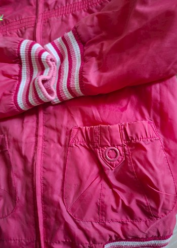 Kız Çocuk Pembe Fermuarlı Ceket - Görsel 5