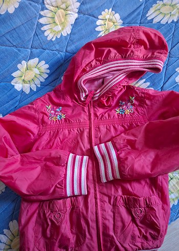 Kız Çocuk Pembe Fermuarlı Ceket - Görsel 2