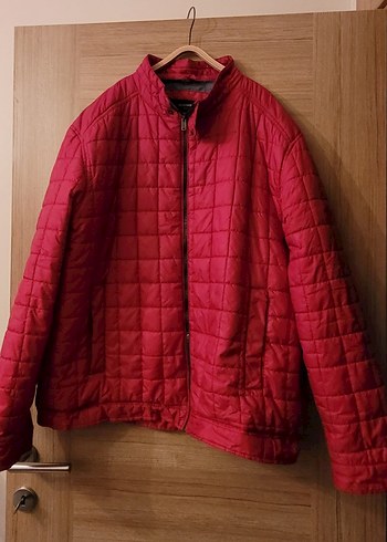 Kırmızı Fermuarlı Kadın & erkek Mont - Görsel 3