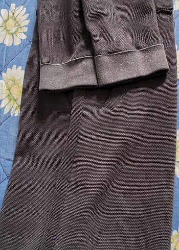 Gri Mini Düğmeli Kadın Ceket - Görsel 5