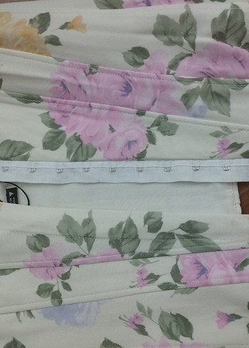 Baskılı Pastel Renkli  straplez - Görsel 3