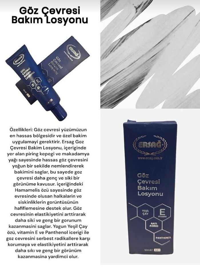 Ersağ Göz Çevresi Bakım Losyonu - Görsel 3