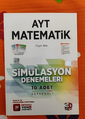 3D Ayt Matematik Simülasyon Denemeleri 